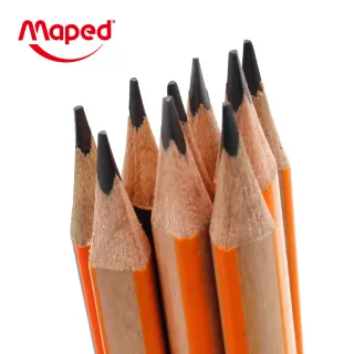 【Maped】國民三角鉛筆(12支入)多款｜HB 2B 兒童鉛筆 小學生鉛筆 附橡擦鉛筆