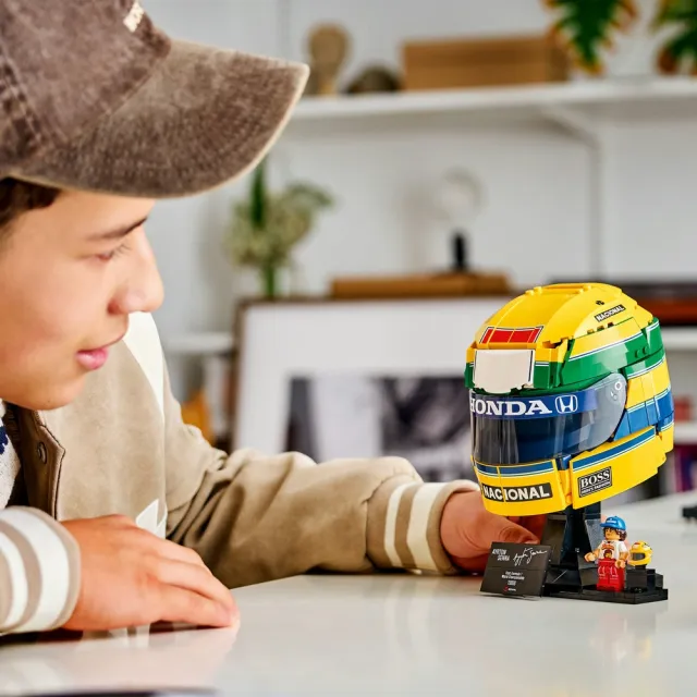 【LEGO 樂高】Editions 43024 Ayrton Senna 頭盔(冼拿 賽車 禮物 玩具)