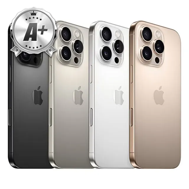 【Apple】A+級福利品 iPhone 16 Pro 256G 6.3吋(贈充電組+10000mAH行動電源)