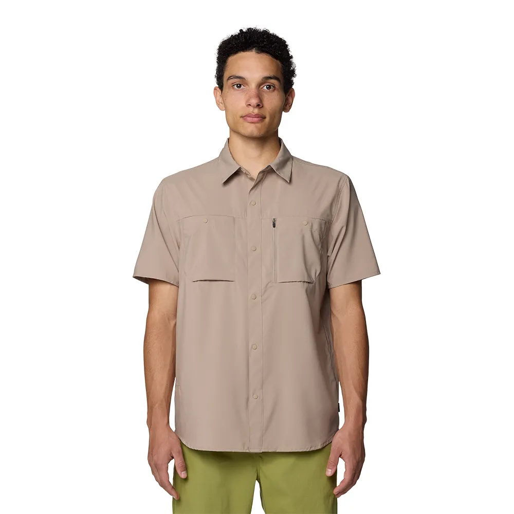 【Mountain Hardwear】Trail Sender Short Sleeve Men 防曬彈性短袖襯衫 亞麻 男款 #2068741