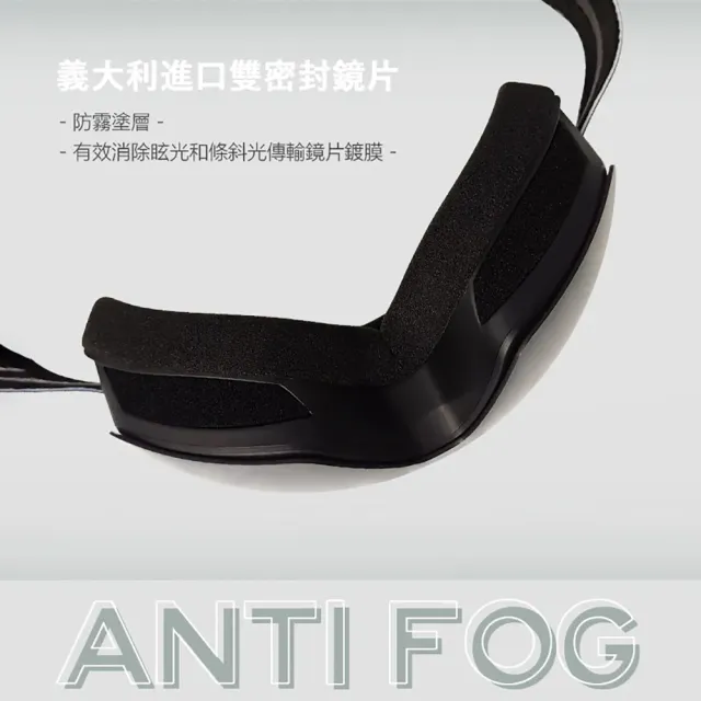 【ULLR】球面滑雪風鏡組 OTG超大鏡框 可配戴眼鏡 附雪鏡盒 台灣製造 UG-117
