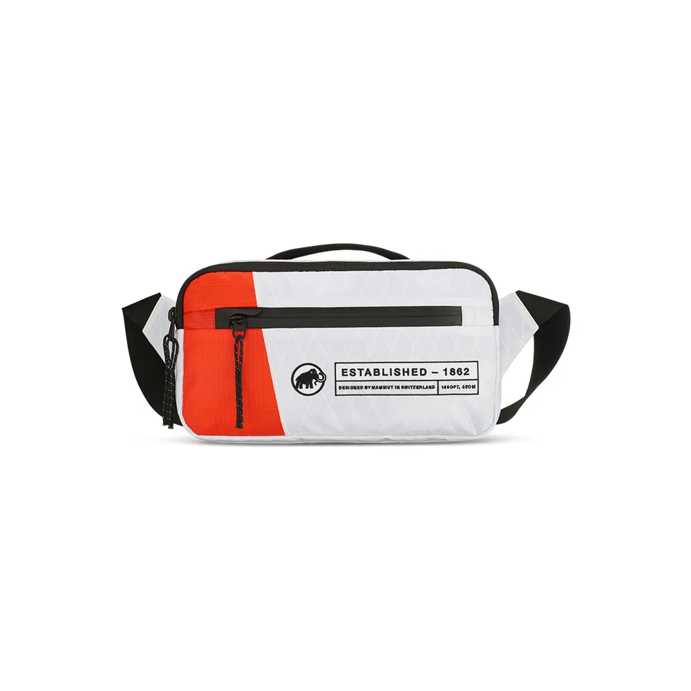 【Mammut 長毛象】Seon Alpine Waistpack  2L 經典紅白攀岩休閒腰包/斜肩包 白/經典紅 #2810-01340