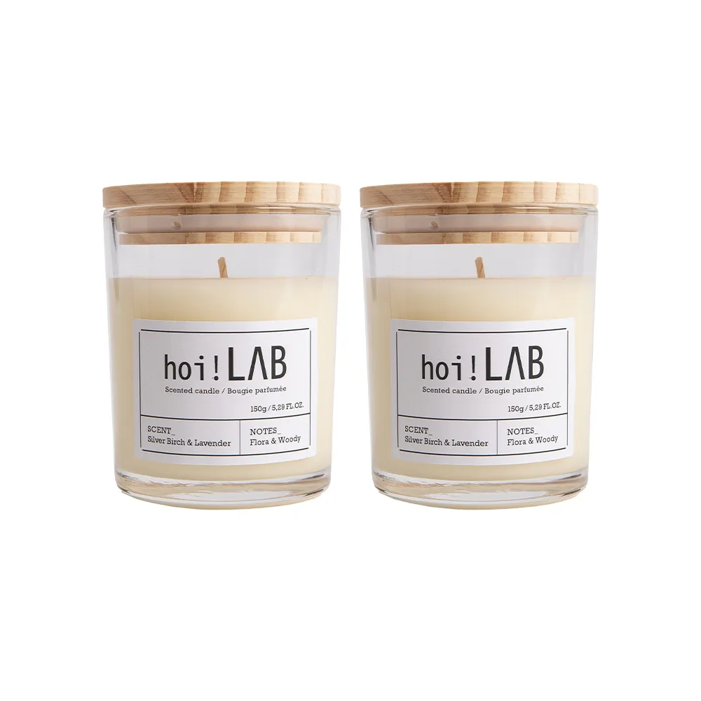 【hoi!LAB】任選2件超值組實驗室香氛-天然大豆香氛蠟燭(多款味道可選) 