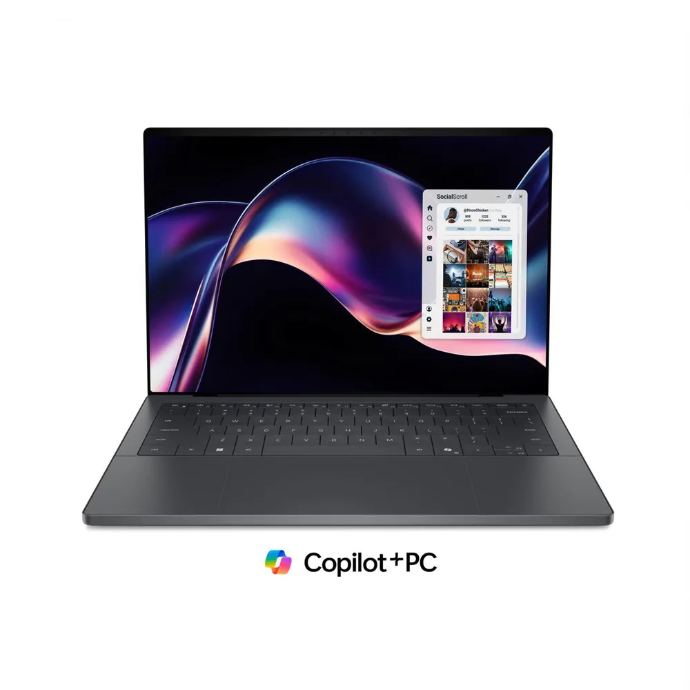 【DELL 戴爾】搭鼠★16吋Ultra X9 OLED輕薄Copilot+觸控筆電(XPS/DA16260-R2988BTTW/UX9-388H/64G/2TB/W11P