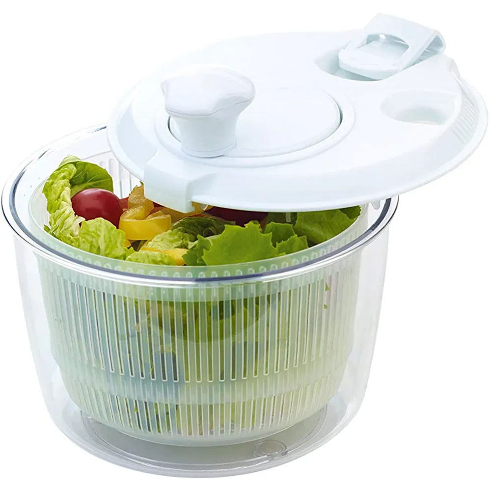【KitchenCraft】英國 蔬菜脫水器 白21cm / 蔬菜香草脫水器 瀝水籃瀝水盆