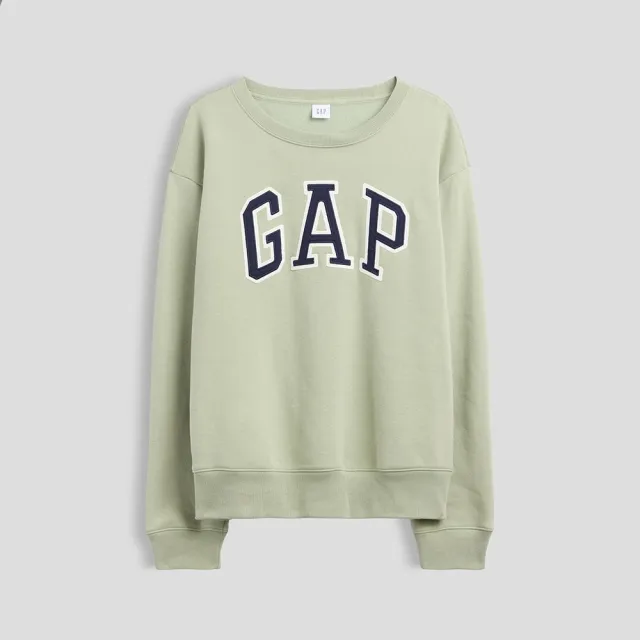 【GAP】Gap Logo 大學T-淺綠色(886092)