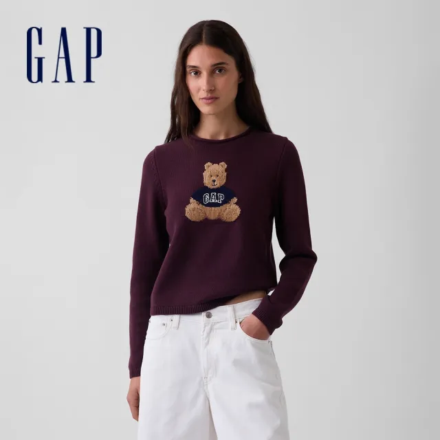 【GAP】100%純棉高領毛衣-布萊納熊(850110)