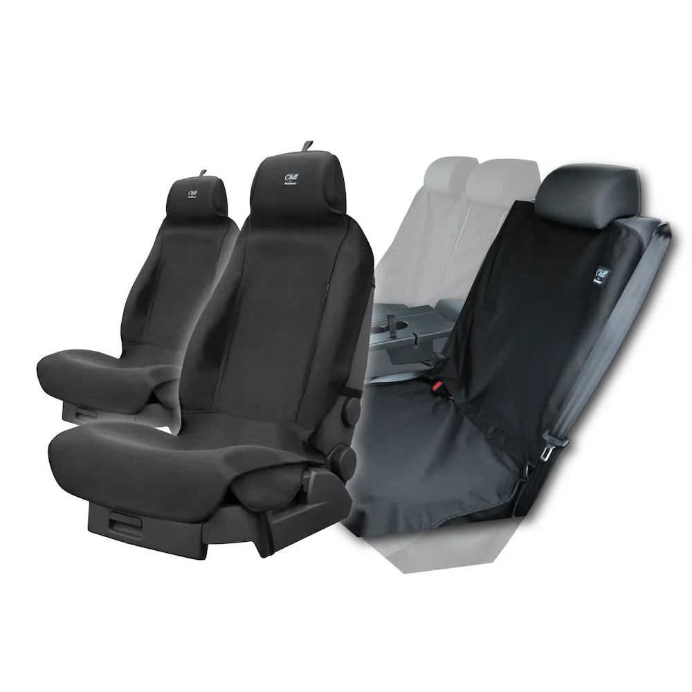 【Authentics】Chill 防水機能車椅套(3D分離全車組—台灣品牌汽車椅套 吸汗、防水、抗菌除臭、專利收納)