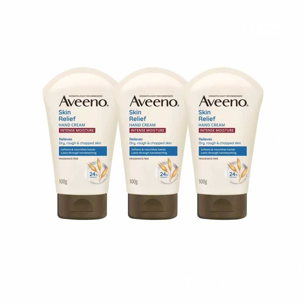 【Aveeno 艾惟諾】燕麥高效舒緩護手霜100gx3