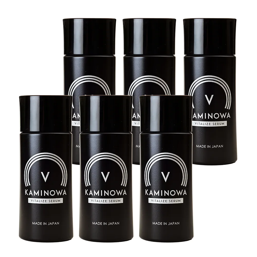 【KAMINOWA 法之羽】黑燦 養髮液80mlx6入組(竹筍皮萃取液、甘草酸二鉀 頭皮水 頭皮精華 頭皮護理)