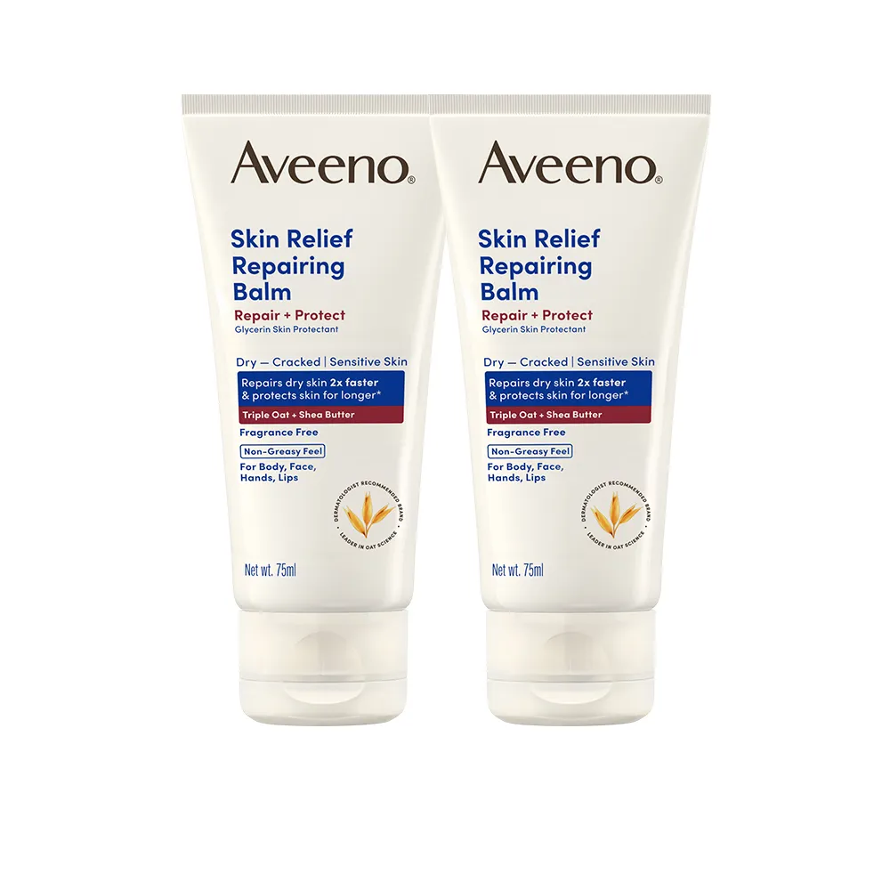 【Aveeno 艾惟諾】超值2入-燕麥高效舒緩萬用霜75ml