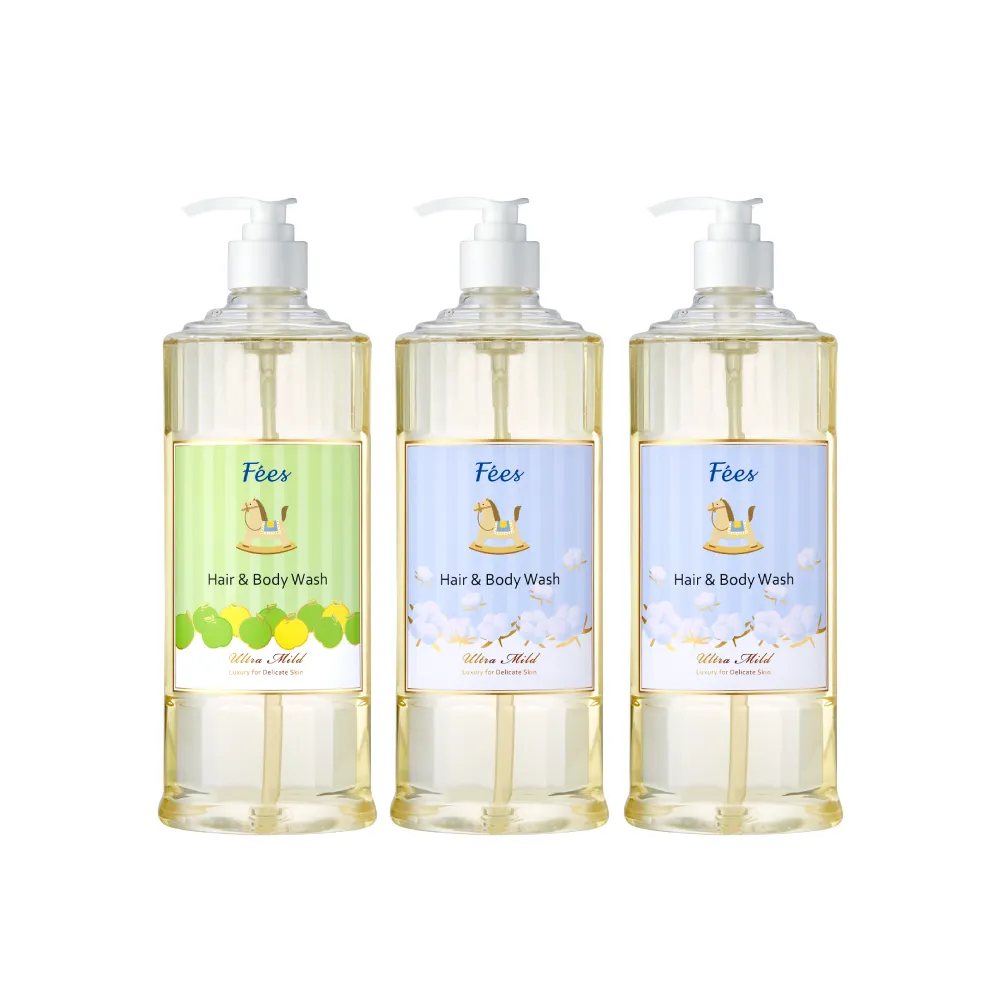 【Fees 法緻】嬰兒柔護洗髮沐浴精600ml 3入組