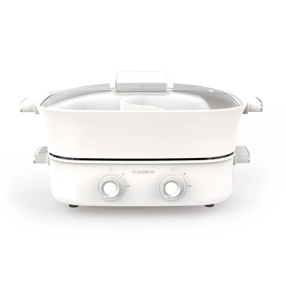 【FURIMORI 富力森】6L雙旋鈕鴛鴦電火鍋(FU-EH860)-福利品