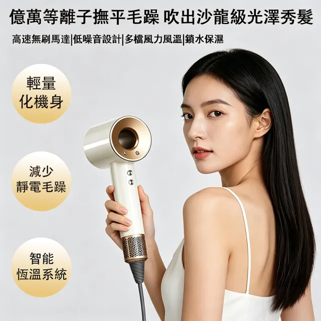 【小不記】等離子高速吹風機（1.8米線+單風嘴）吹風機 吹風筒 沙龍吹風機 暴力吹風機 負離子吹風機
