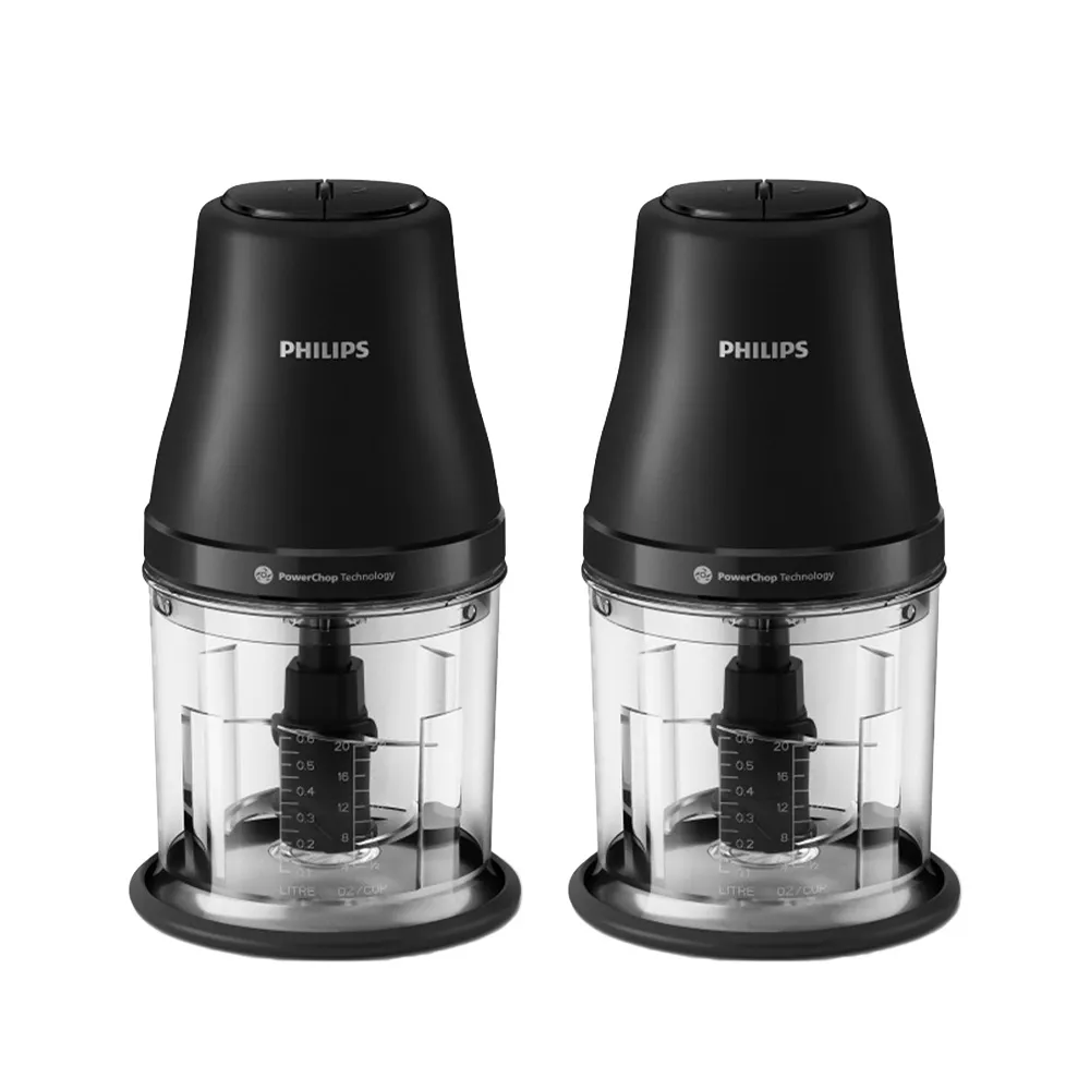 【Philips 飛利浦】抽UX20戰鬥陀螺_小廚神料理機/萬用調理機/食物調理機_HR1501/03 雙入組