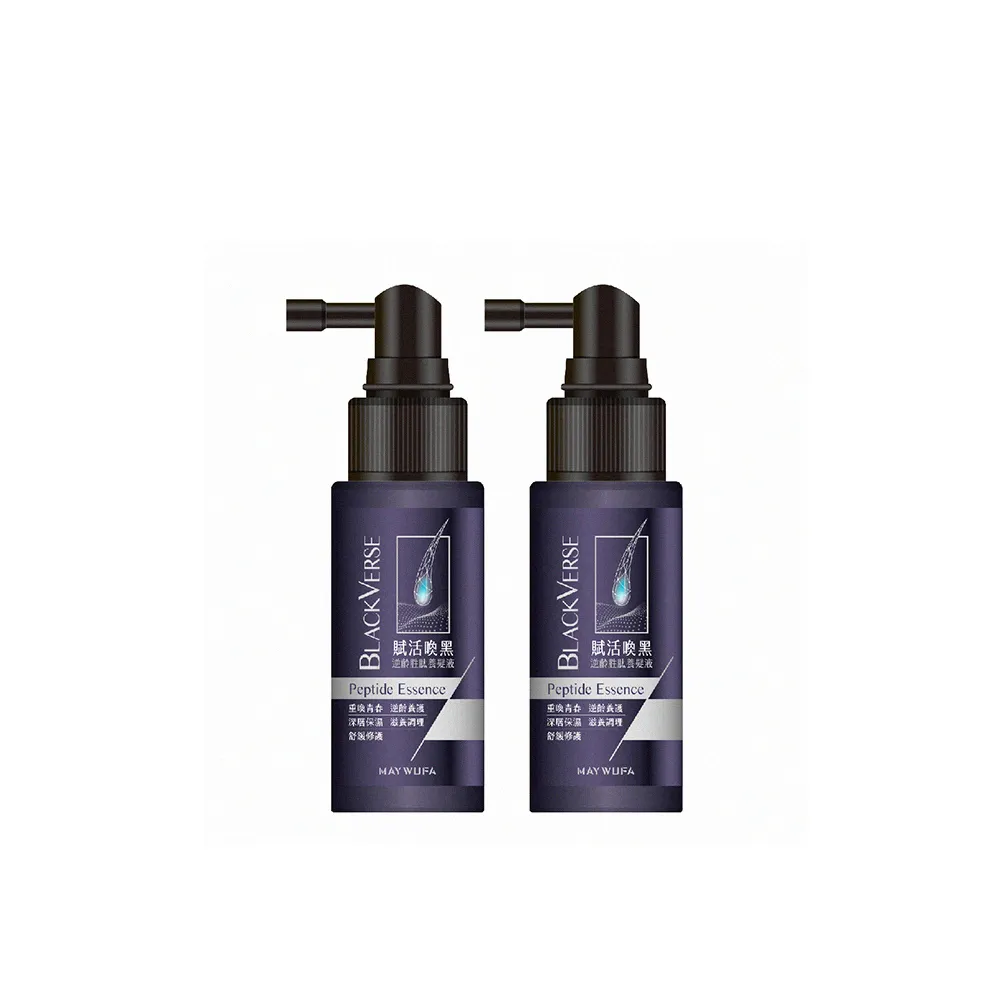 【美吾髮】BlackVerse賦活喚黑逆齡養髮液50ml_2入(何首烏/頭皮抗老/灰白髮/涼感/養髮精華)