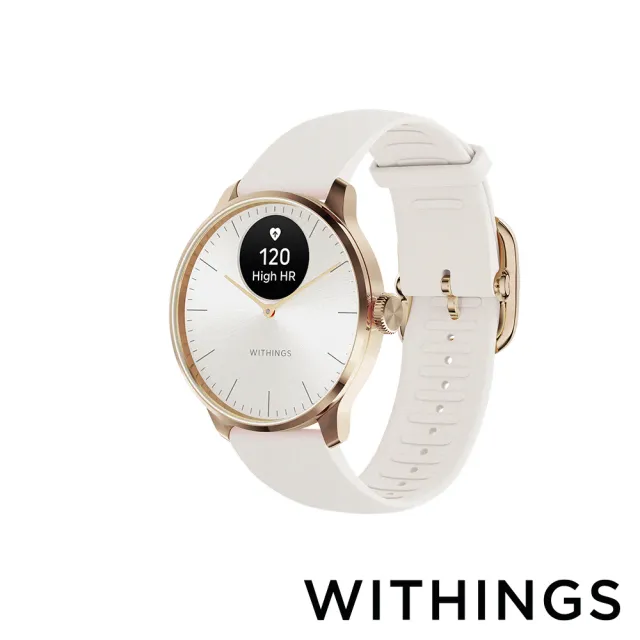 WITHINGS ScanWatch Light 輕巧健康智慧腕錶 37mm 黑/白/玫瑰金白 公司貨