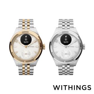 WITHINGS ScanWatch Nova Brilliant 時尚風健康智慧腕錶 39mm 金/銀 公司貨
