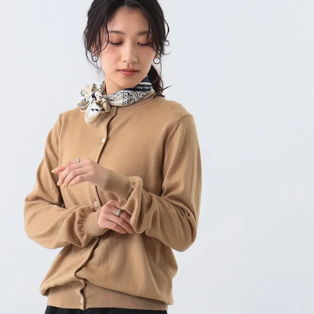 【BEAMS】官方旗艦館 SLOANE / 女裝 14G 圓領 開襟 毛衣