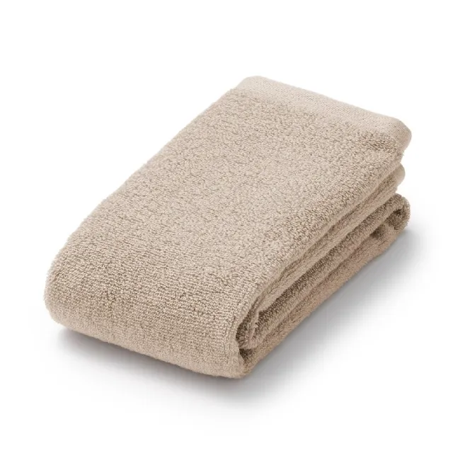 【MUJI 無印良品】棉圈絨雙線織面用巾/可吊掛(柔白/灰色/綠色/粉米/墨黑)成品尺寸:W34×L85 cm