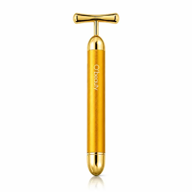 【Obeauty 奧緹】磁石T字美容棒 UFS-804G (居家美容 美容儀 保養 提拉 震動 電池)