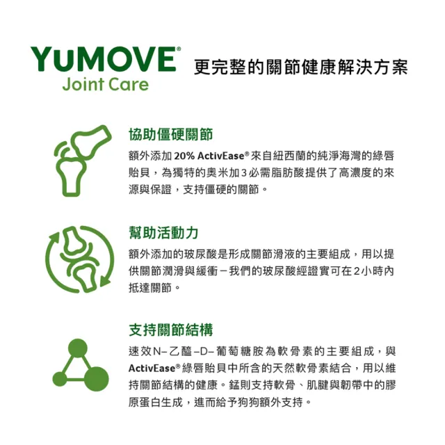 【YuMOVE】優骼服 驚奇版 犬用300錠(狗關節保健 狗保健 葡萄糖胺魚油 毛寧)