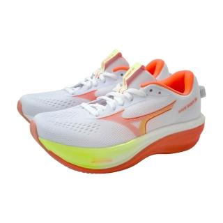 【MIZUNO 美津濃】美津濃 Mizuno WAVE RIDER 30 SW 慢跑鞋 女鞋 白/橘黃 J1GW262171 no340