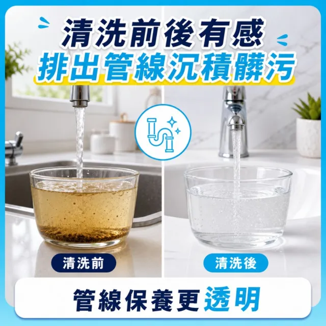 【森友家】特談★全戶給水管清洗券(1衛浴+1廚房)大樓/華夏/公寓(日本專利無毒洗淨)