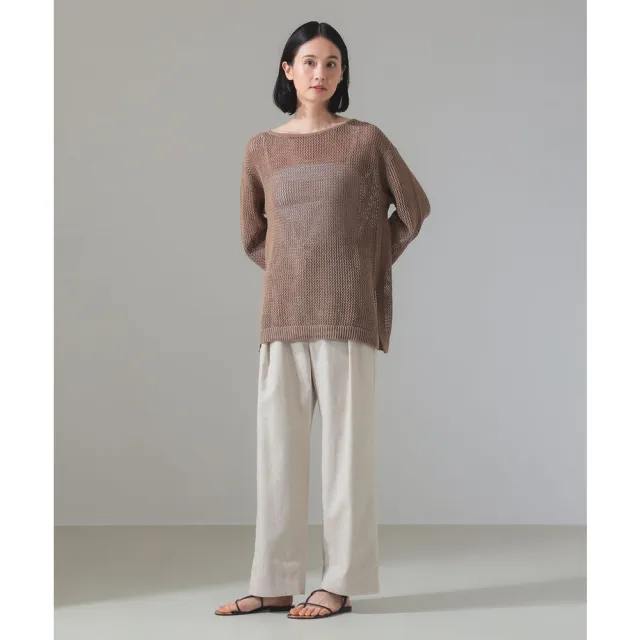 【BEAMS】官方旗艦館 Demi-Luxe BEAMS / 女裝 棉麻 長袖 上衣