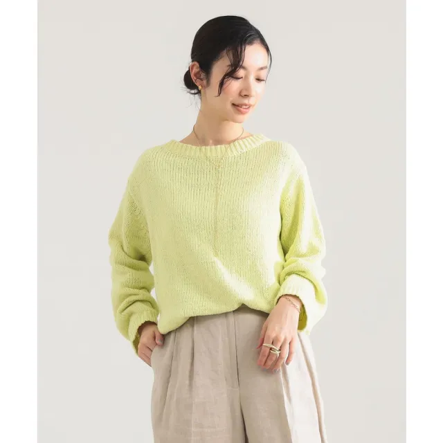 【BEAMS】官方旗艦館 Demi-Luxe BEAMS / 女裝 棉質 低針距 長袖 上衣