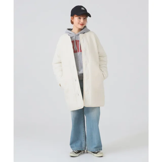 【BEAMS】官方旗艦館 Ray BEAMS / 女裝 羊羔絨 絎縫 雙面穿 大衣