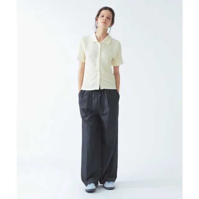 【BEAMS】官方旗艦館 Ray BEAMS / 女裝 直條紋 寬版 EASY 長褲