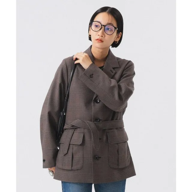 【BEAMS】官方旗艦館 BEAMS BOY / 女裝 格紋 狩獵 西裝外套