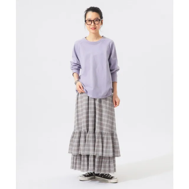 【BEAMS】官方旗艦館 BEAMS BOY / 女裝 格紋 層次 長裙