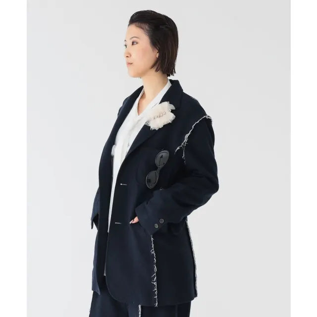 【BEAMS】官方旗艦館 maturely / 女裝 再生羊毛 剪裁 西裝外套