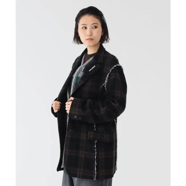 【BEAMS】官方旗艦館 maturely / 女裝 再生羊毛 剪裁 西裝外套