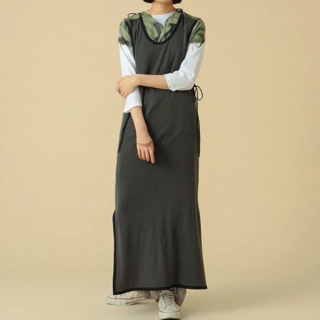 【BEAMS】官方旗艦館 maturely / 女裝 細肩帶拉繩 開衩 洋裝