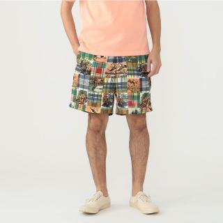 【BEAMS】官方旗艦館 BEAMS PLUS / 男裝 緹花 印花 平口 短褲