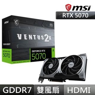 【MSI 微星】GeForce RTX5070 12G VENTUS 2X OC 顯示卡