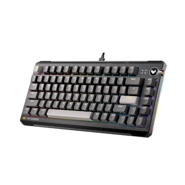 【ASUS 華碩】TUF Gaming K4 Magnetic 磁軸有線電競鍵盤 - 黑色 (磁性軸)