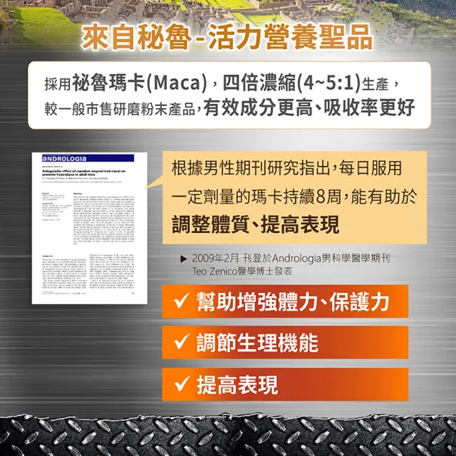 【Heilusan 好立善】精力充沛威剛膠囊30粒3盒組(滋補強身增強體力 精胺酸瑪卡/馬卡/MACA鋅左旋精氨酸、鈣)