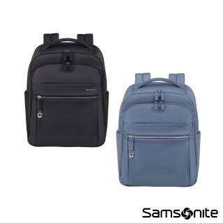 【Samsonite 新秀麗】MOVE JOURNEY 簡約時尚輕尼龍筆電後背包/雙肩包/通勤包/女包/電腦包14.1吋(多色可選)