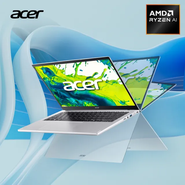 【Acer 宏碁】14吋Ryzen AI 5 AI觸控翻轉筆電(Aspire Spin/ASP14-61N-R0ZS/R5-330/16G/512G/W11)