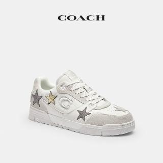 【COACH】蔻馳官方直營 SOHO 男士休閒鞋 運動鞋 布鞋-Optic White Multi(CDL53)