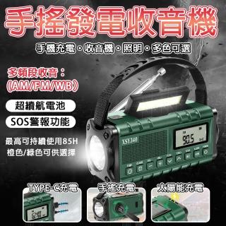 智能應急收音機 （多功能 手搖發電 usb 太陽能充電 ）