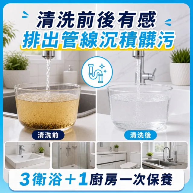 【森友家】特談★自來水管洗淨〔3衛+1廚〕大樓/華夏/公寓(日本專利無毒洗淨)