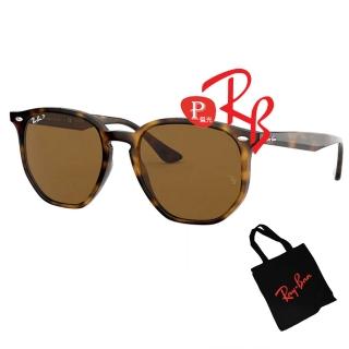 【RayBan 雷朋】亞洲版 偏光太陽眼鏡 RB4306F 710/83 深茶偏光鏡片 公司貨(搭贈RAY BAN托特包)
