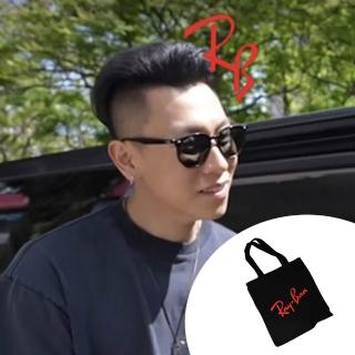 【RayBan 雷朋】亞洲版 偏光太陽眼鏡 RB4306F 601/9A 黑框墨綠偏光鏡片 公司貨(搭贈RAY BAN托特包)