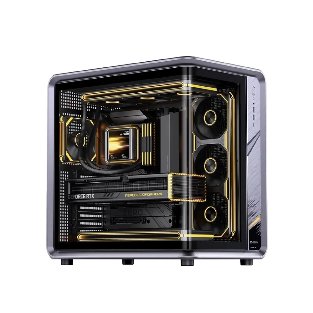 【JONSBO 喬思伯】BO400CG V2 鋁合金一體式曲面無接縫ATX機殼 (Jonsplus出品/背插/理線擋板/長顯卡)
