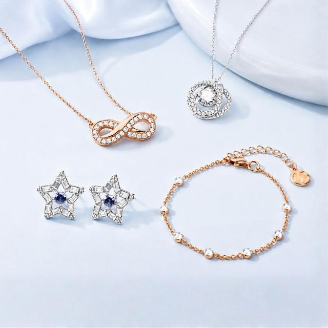 【SWAROVSKI 施華洛世奇】璀璨水晶項鍊/耳環/手鍊 (多款任選)